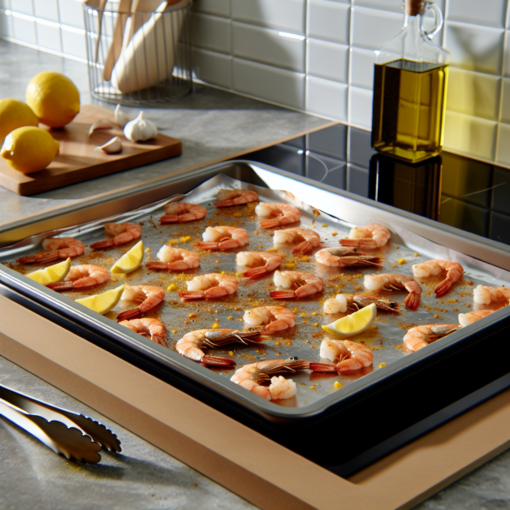 “Sheet Pan Lemon Garlic Shrimp”